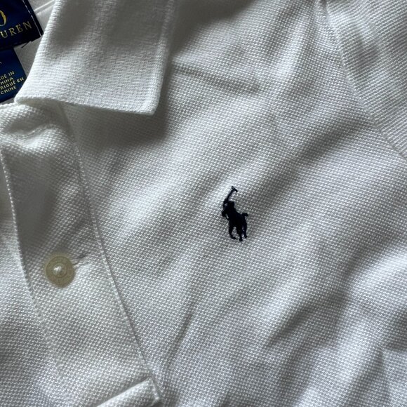 NWOT Polo Ralph Lauren Girls Cotton Mesh Polo Dress - Picture 6 of 8